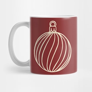 Simply Christmas Collection - Bauble - Classic Xmas Colours Mug